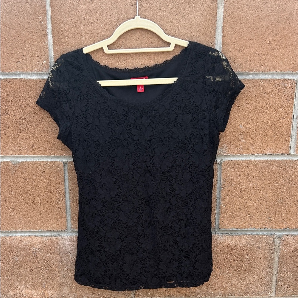 Elle Black Lace Blouse